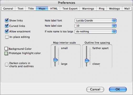 Note label font