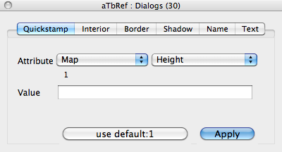 Inspector dialog Inspector dialog
