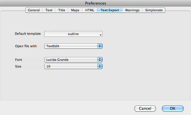 Text Export Text Export