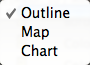 Explorer View: View Type pop-up menu Explorer View: View Type pop-up menu
