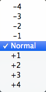 Major Views: Zoom popup menu Major Views: Zoom popup menu